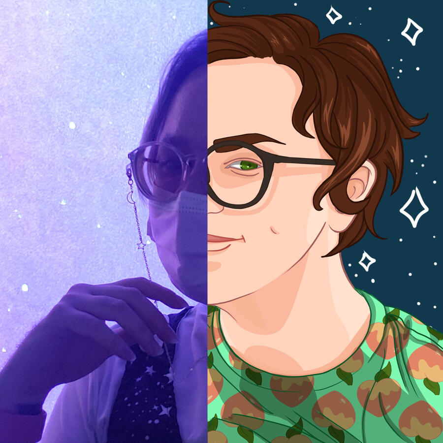 Orion Tuesday Ibert as Carter (he/they)