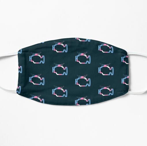 a mask with the transmission folklore logo