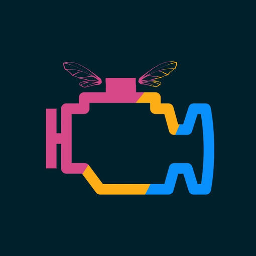 Pansexual pride Transmission Folklore logo